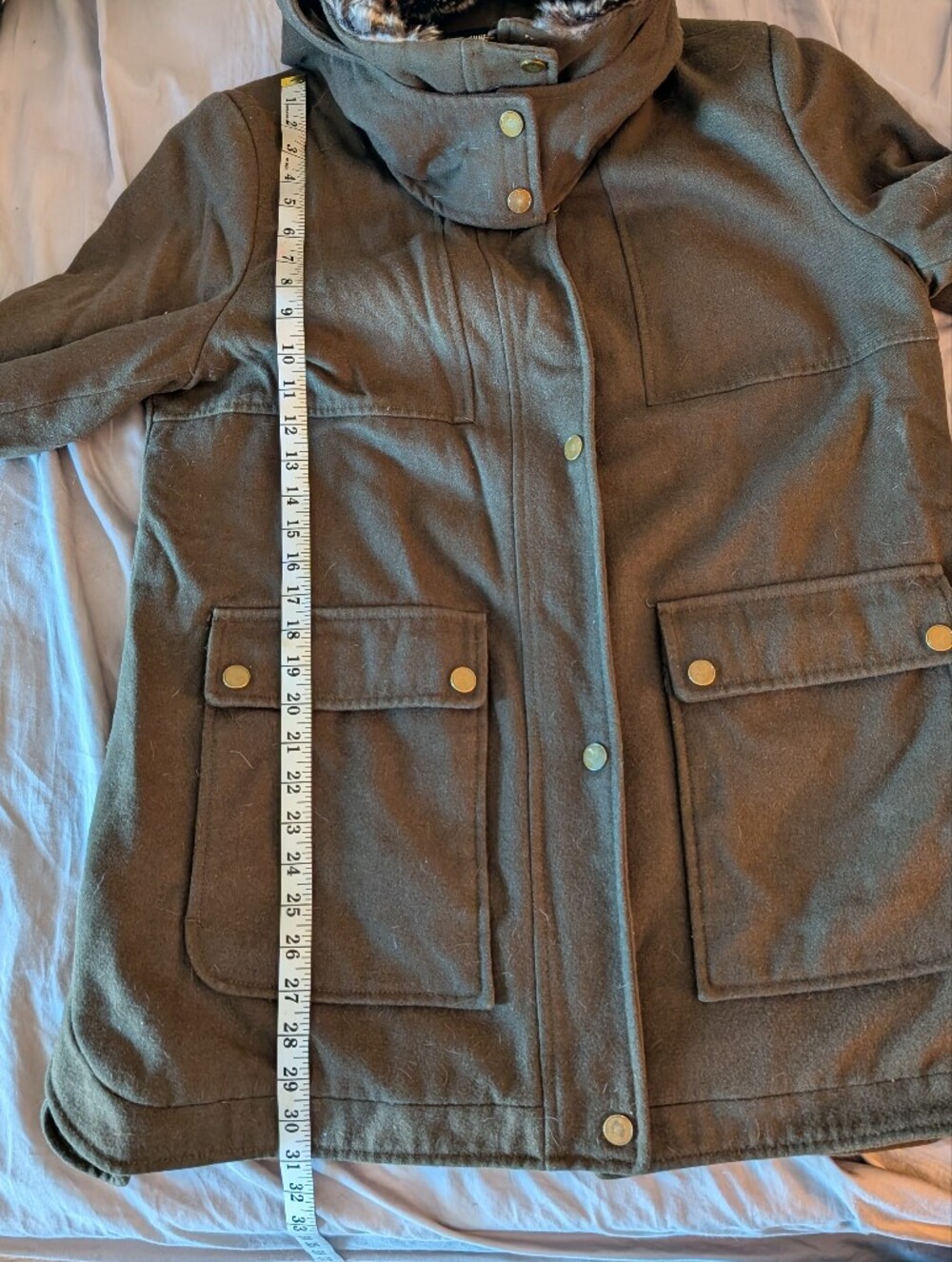 Kenneth Cole Green Wool Coat - Picture 12 of 12